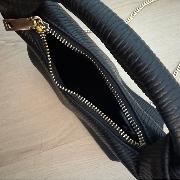 Mango Black Textured Knot Chain Bag - Picture 6 of 6